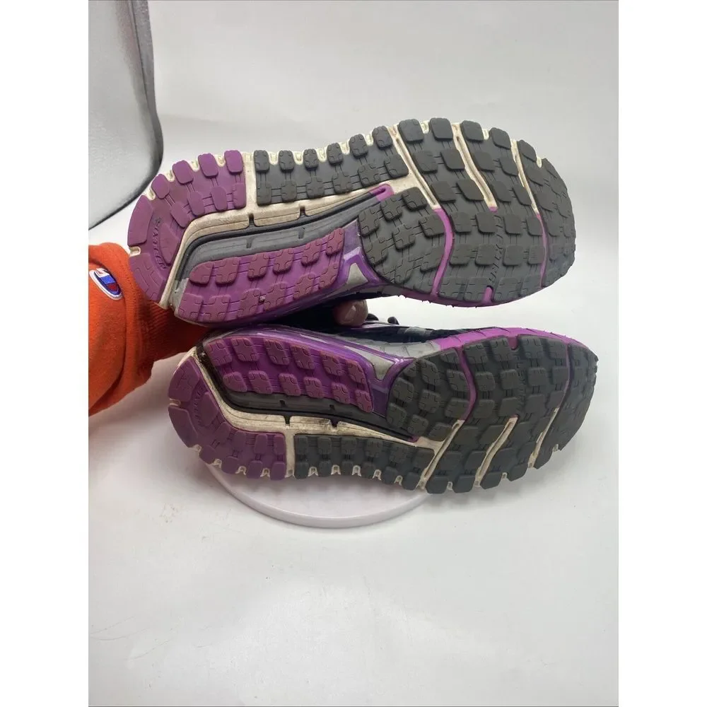 Brooks Shoes Women Size 6 Ariel Running Black Purple Athletic 3672